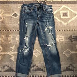 Boyfriend jean, distressed